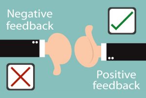 negative and positive feedback