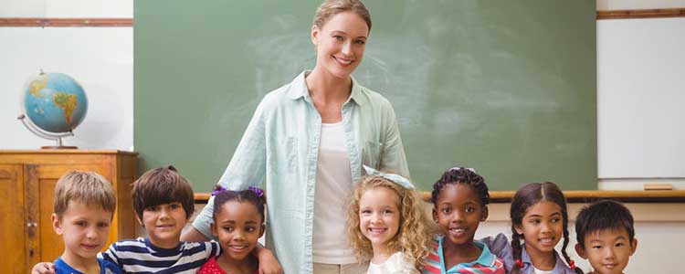 Woman With Three Young Children