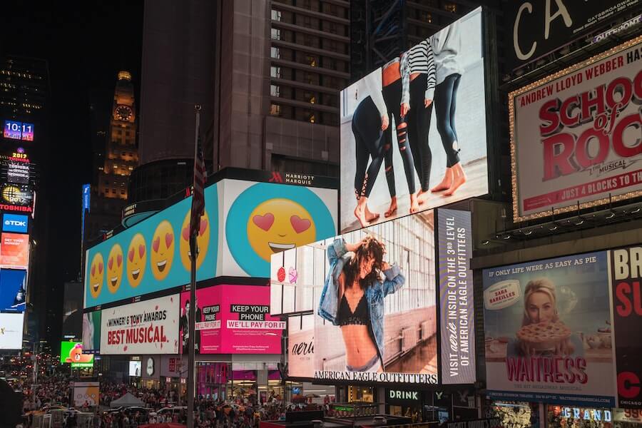offline marketing adverts on billboards