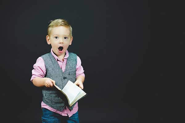 Child with a book