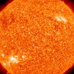 the sun in space