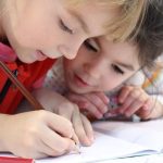 two children in a childcare centre