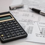 Calculator and financial spreadsheet
