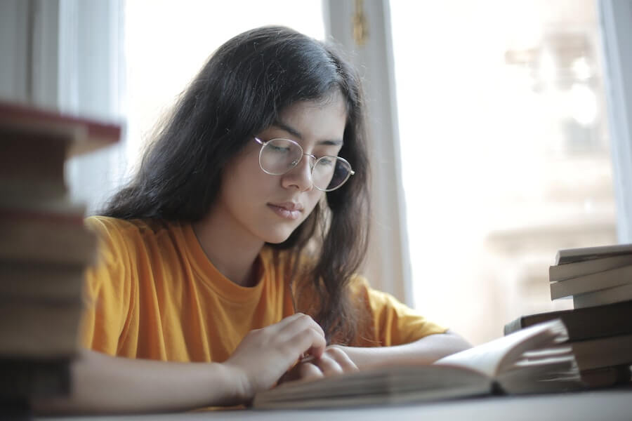 woman studying for an RQF qualification