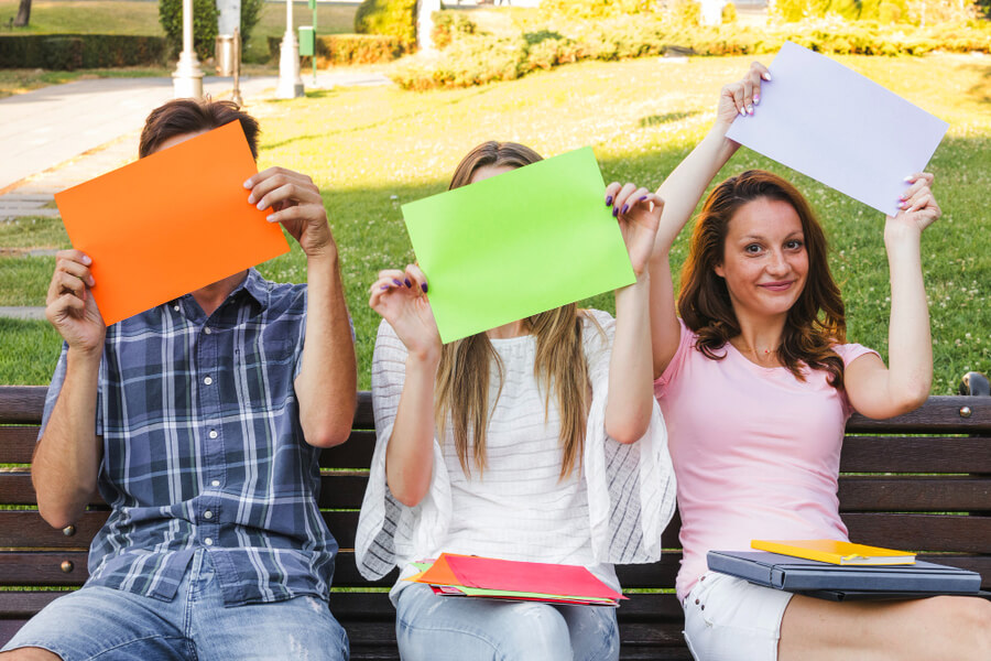 students with positive gcse exam results