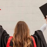young girl graduating